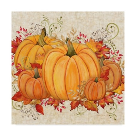 Trademark Fine Art Jean Plout 'Fall Pumpkins' Canvas Art, 14x14 ALI30032-C1414GG